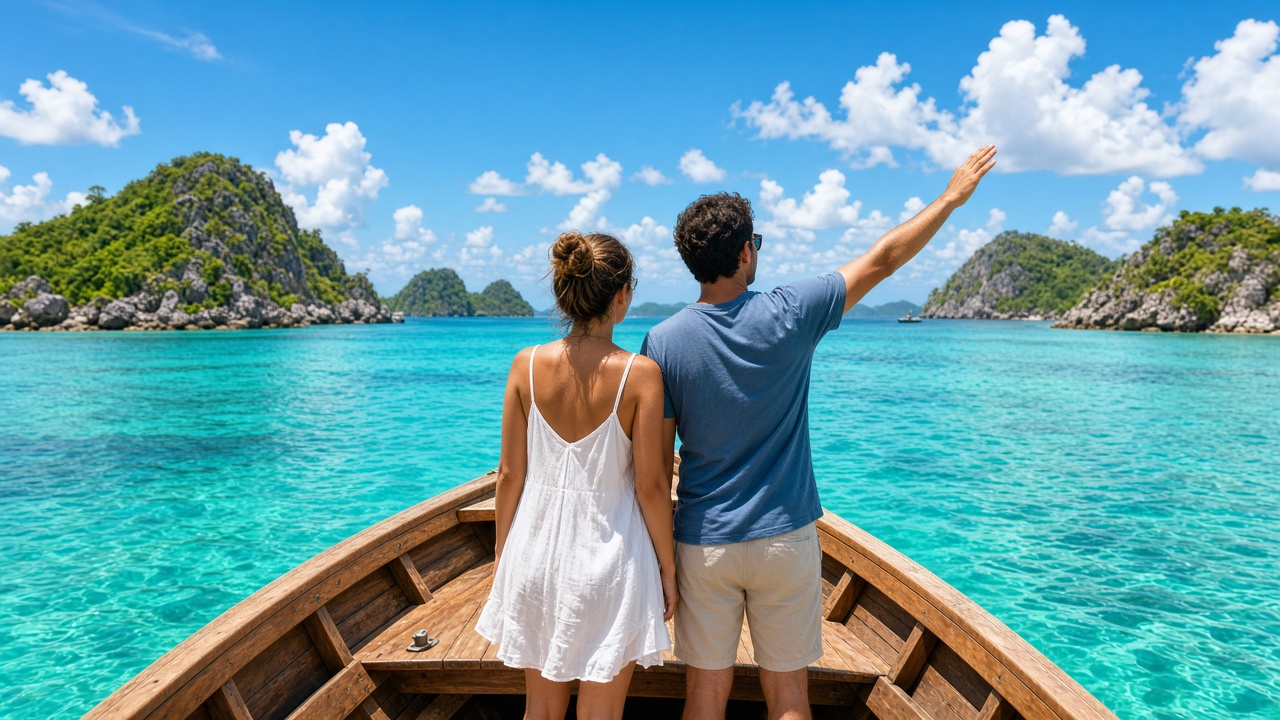 Travelers on a boat