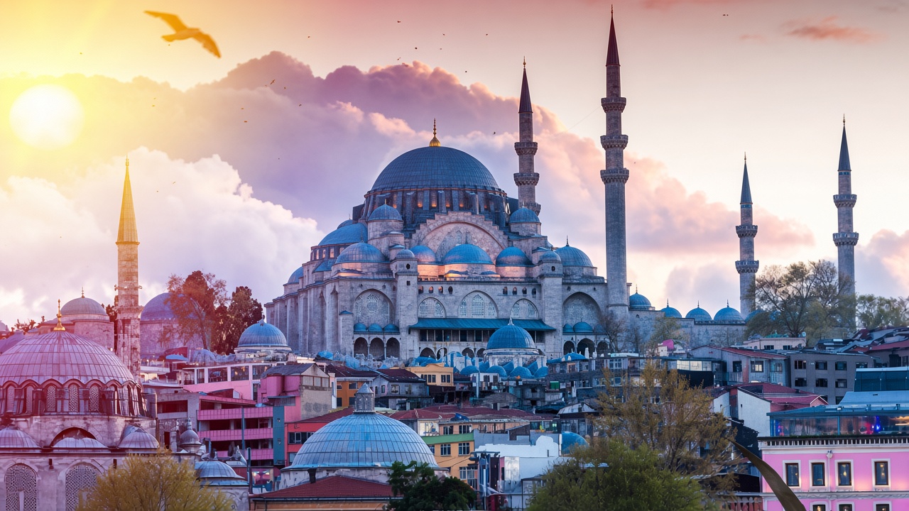 Istanbul at sunset