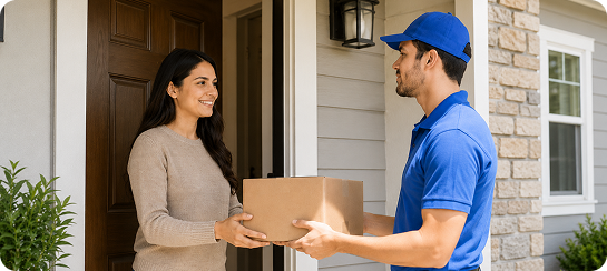 Door-to-door delivery