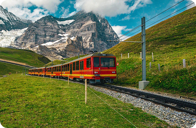 Rail travel across Europe